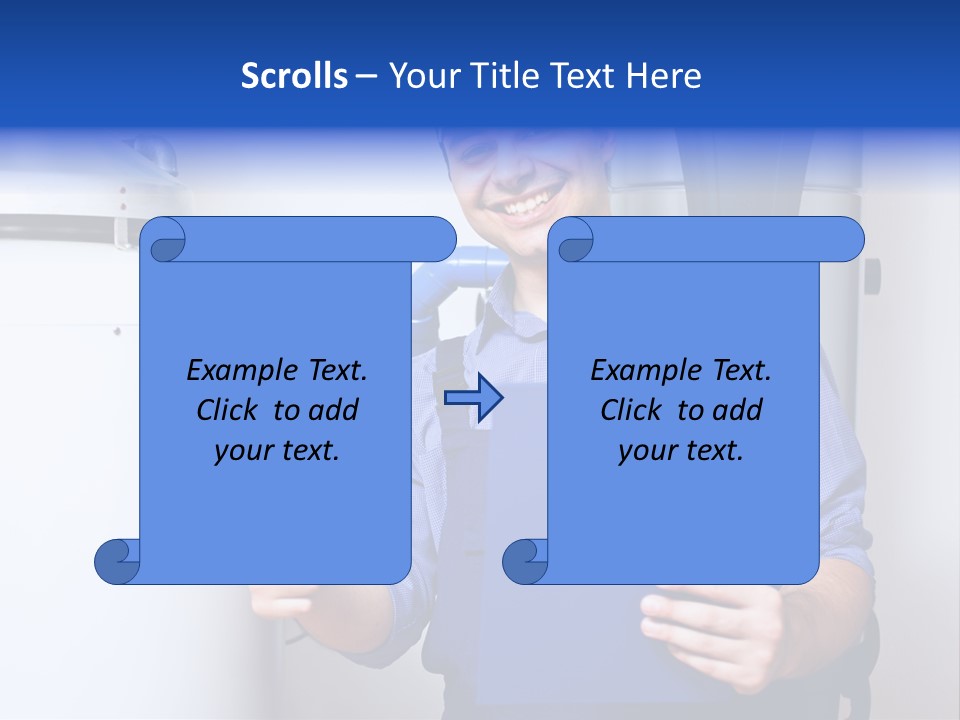 Hand Home Craftsman PowerPoint Template