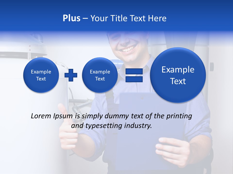 Hand Home Craftsman PowerPoint Template