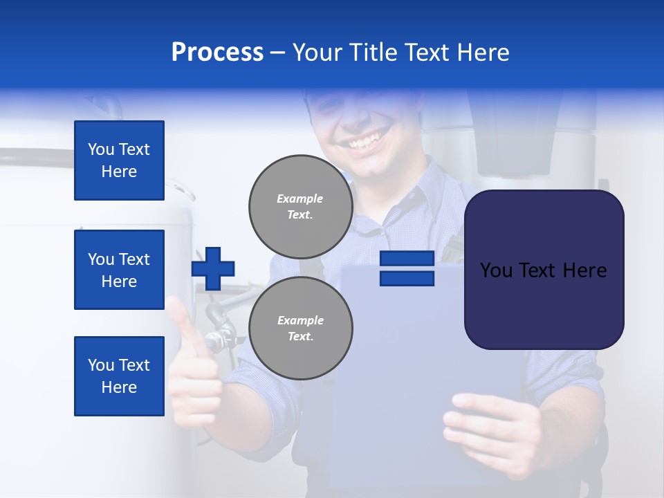 Hand Home Craftsman PowerPoint Template
