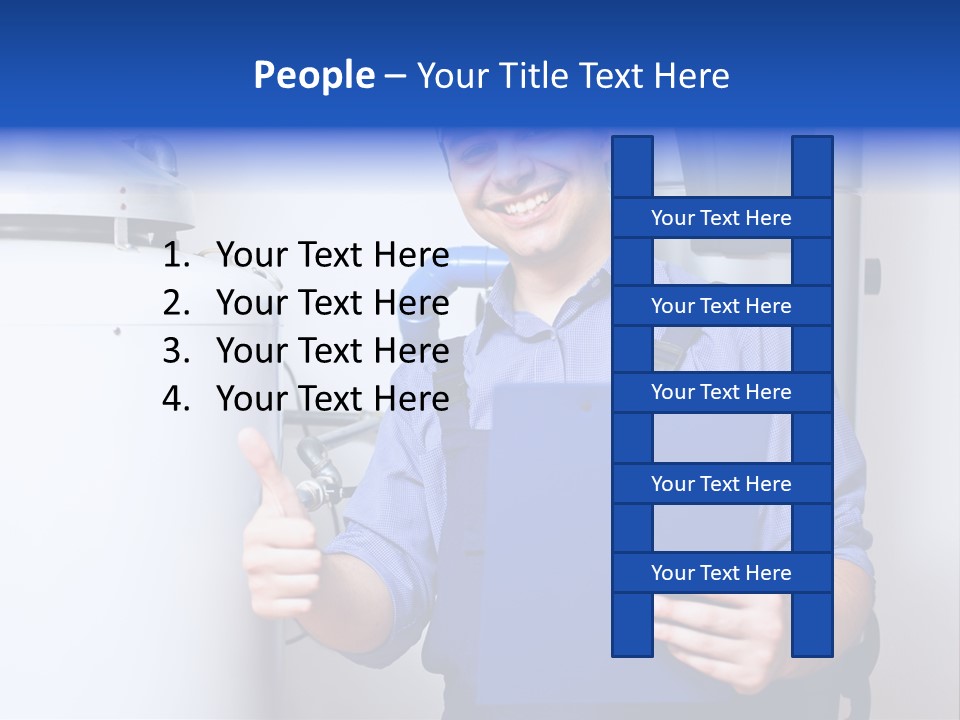 Hand Home Craftsman PowerPoint Template