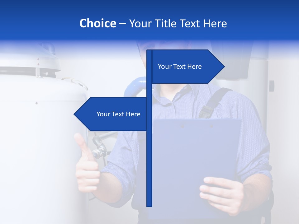 Hand Home Craftsman PowerPoint Template
