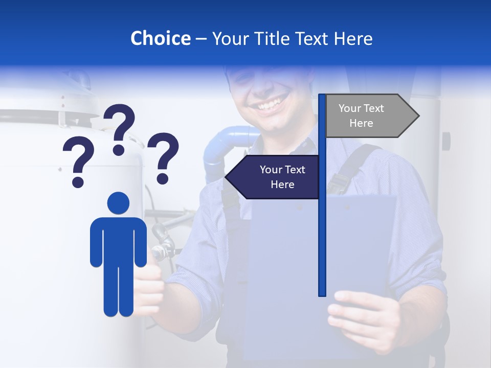Hand Home Craftsman PowerPoint Template
