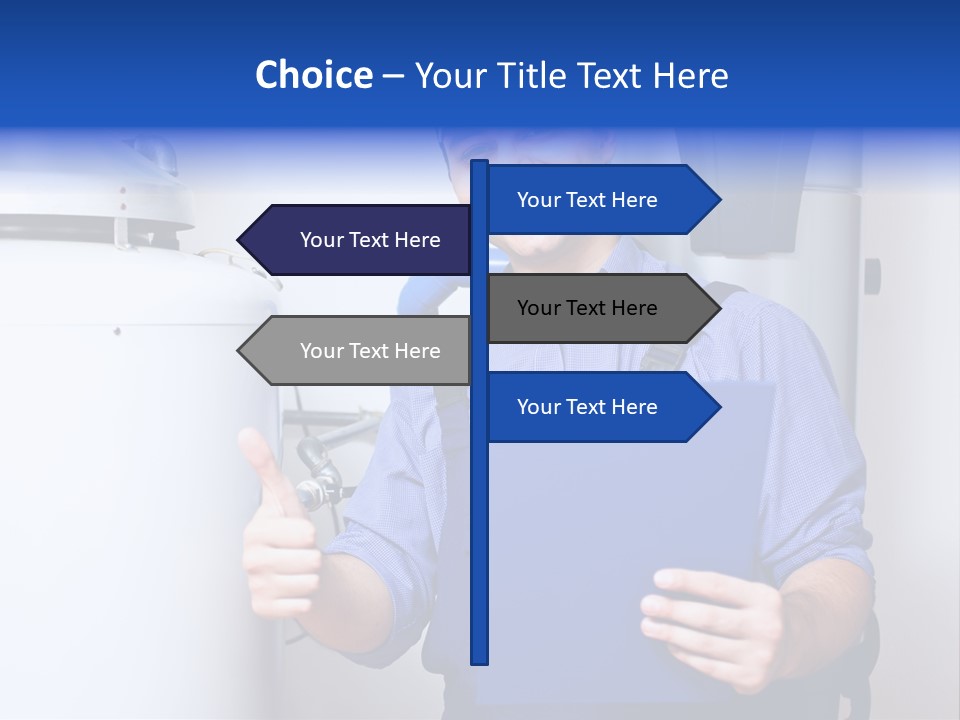 Hand Home Craftsman PowerPoint Template