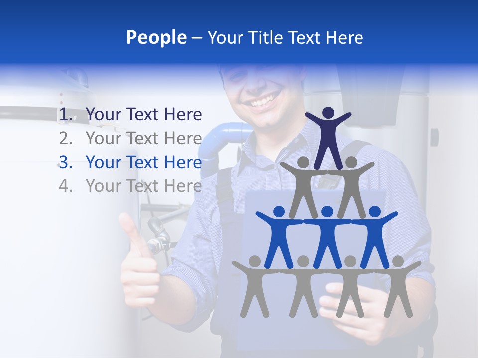 Hand Home Craftsman PowerPoint Template