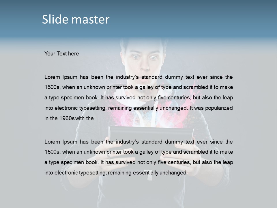 Tablet Interessant Interaktiv PowerPoint Template