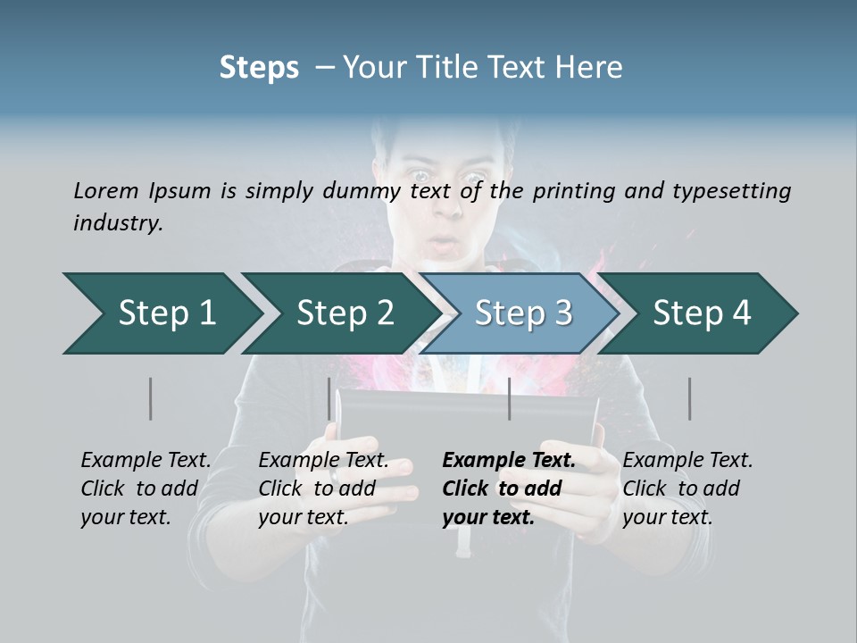 Tablet Interessant Interaktiv PowerPoint Template
