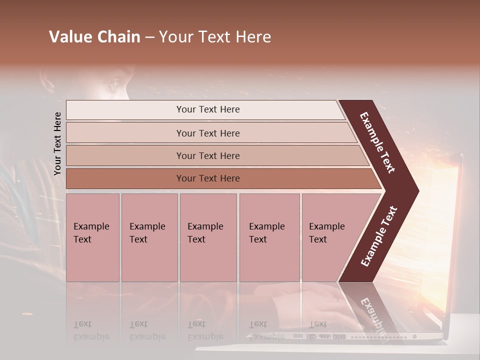 Computer Person Jugendlich PowerPoint Template