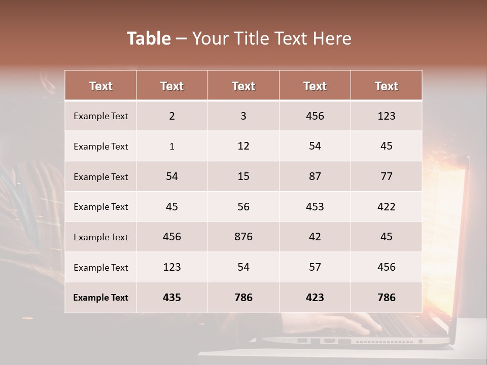 Computer Person Jugendlich PowerPoint Template