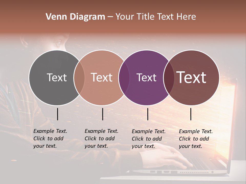 Computer Person Jugendlich PowerPoint Template