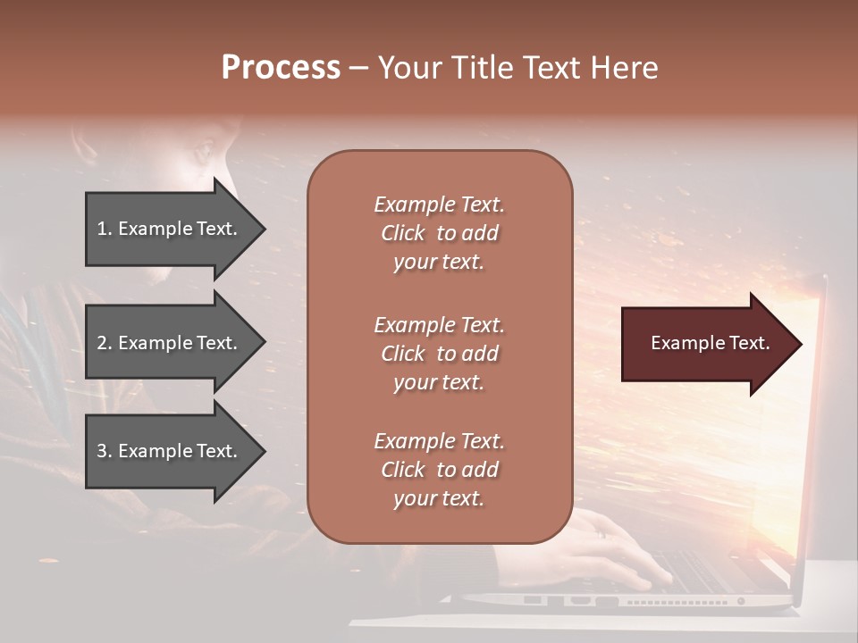 Computer Person Jugendlich PowerPoint Template
