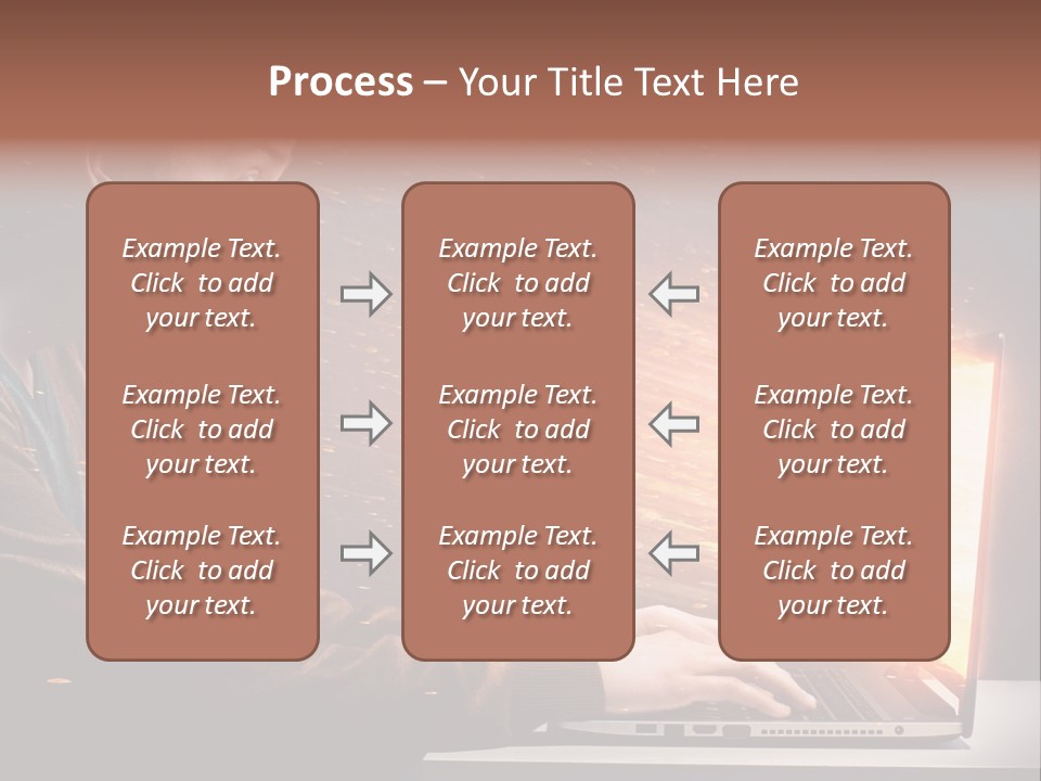 Computer Person Jugendlich PowerPoint Template