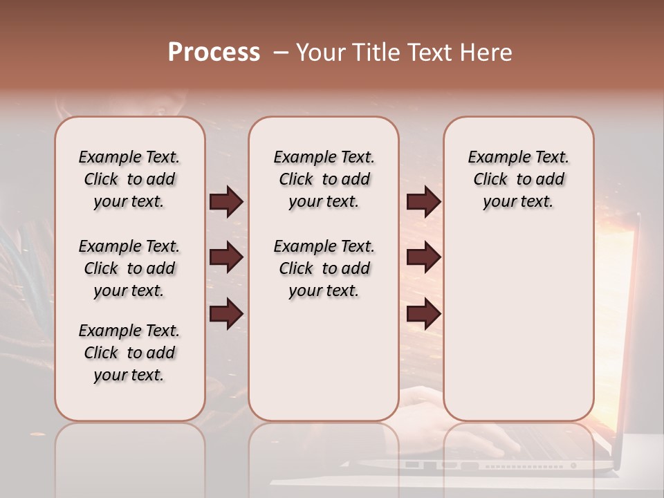 Computer Person Jugendlich PowerPoint Template