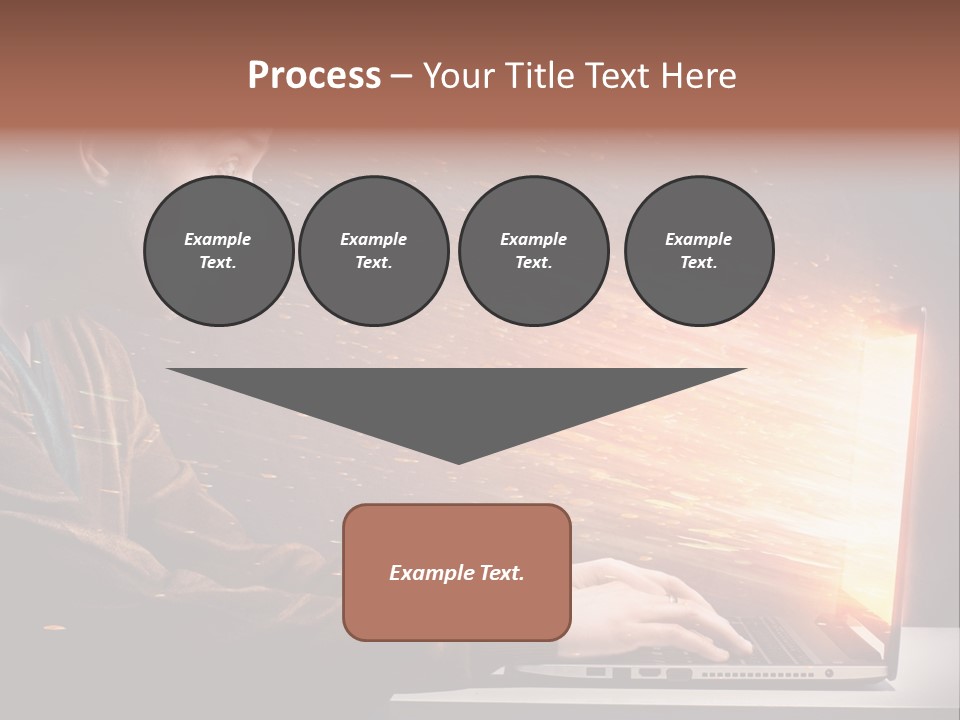 Computer Person Jugendlich PowerPoint Template