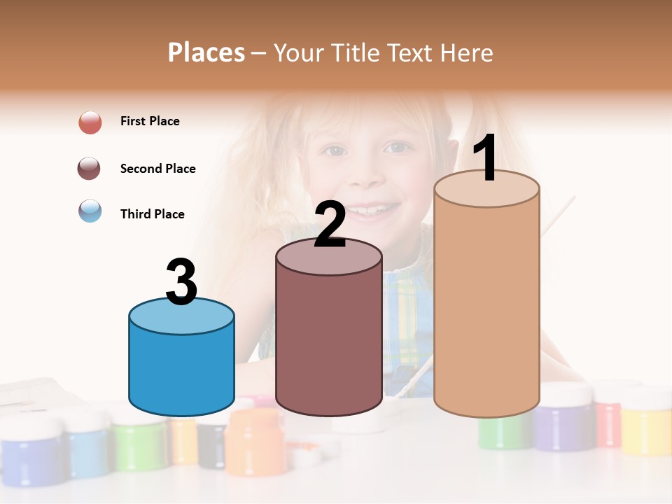 Colour Gelb Malen PowerPoint Template