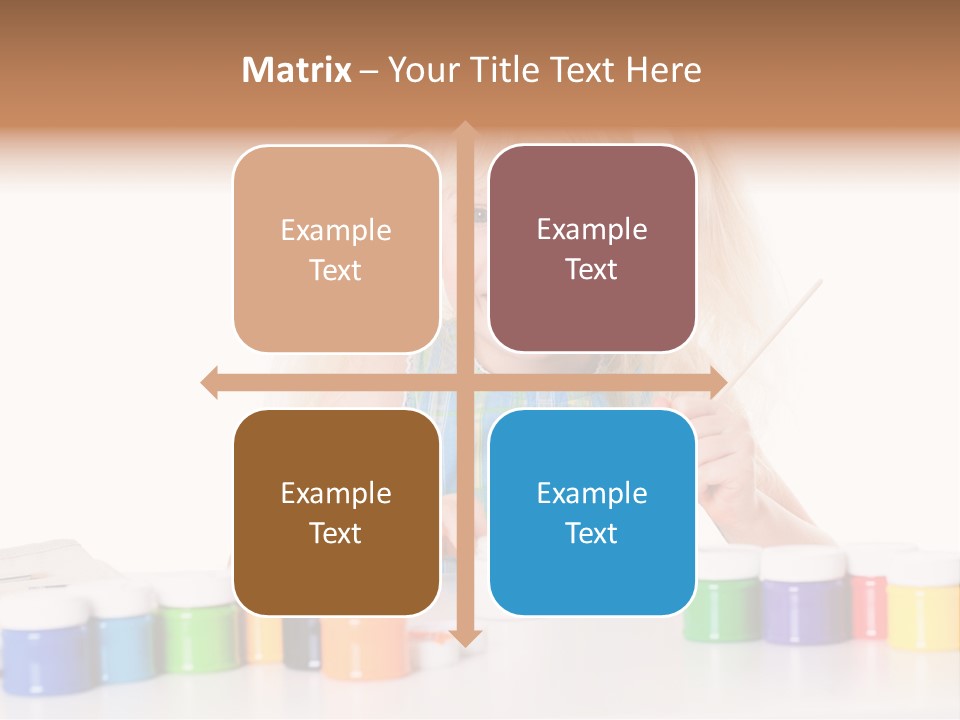 Colour Gelb Malen PowerPoint Template