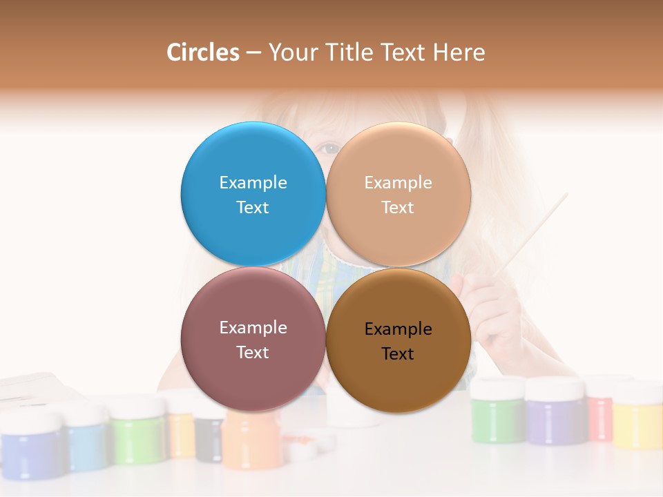 Colour Gelb Malen PowerPoint Template