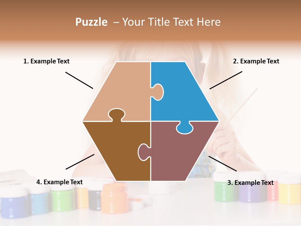 Colour Gelb Malen PowerPoint Template
