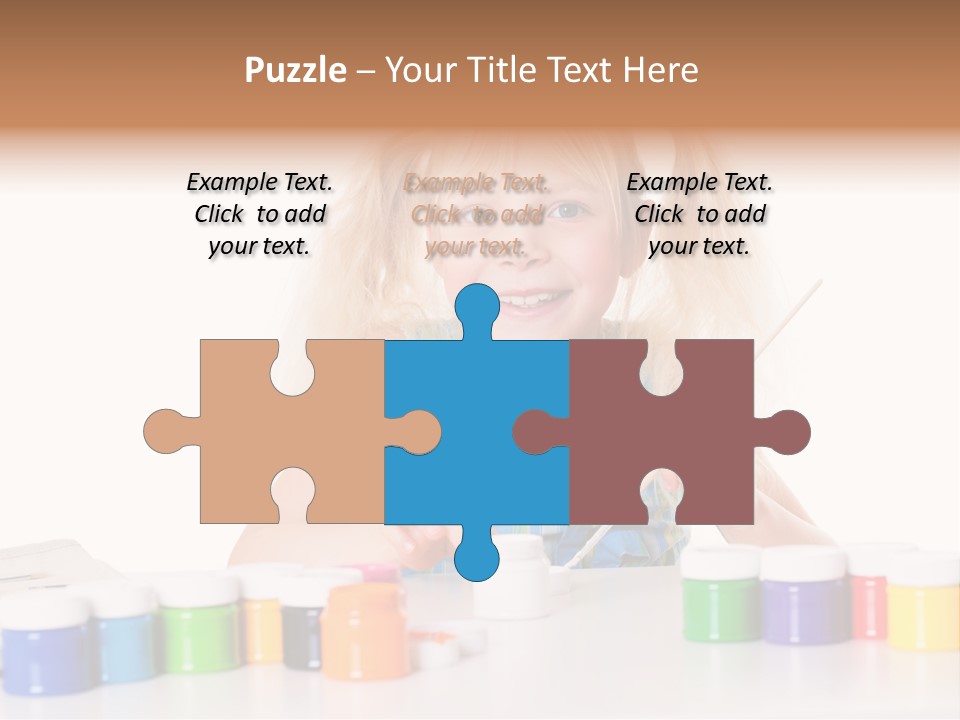 Colour Gelb Malen PowerPoint Template