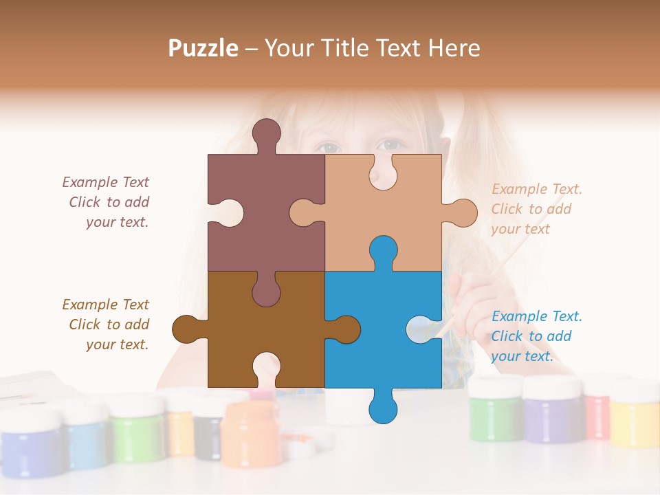 Colour Gelb Malen PowerPoint Template