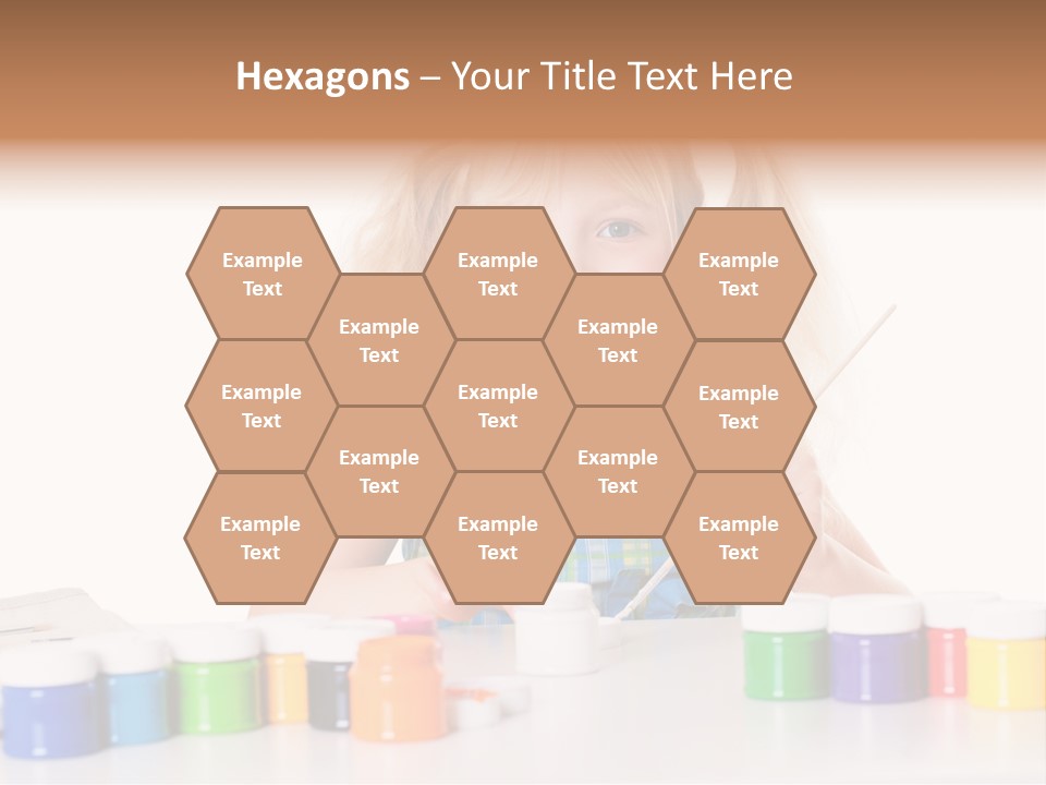 Colour Gelb Malen PowerPoint Template