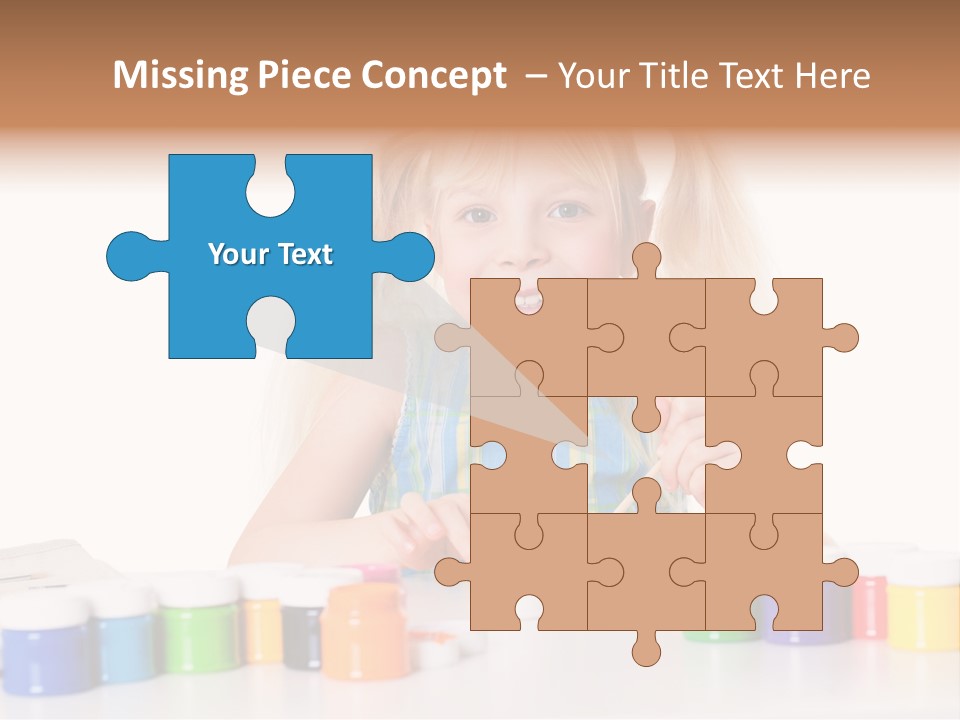 Colour Gelb Malen PowerPoint Template