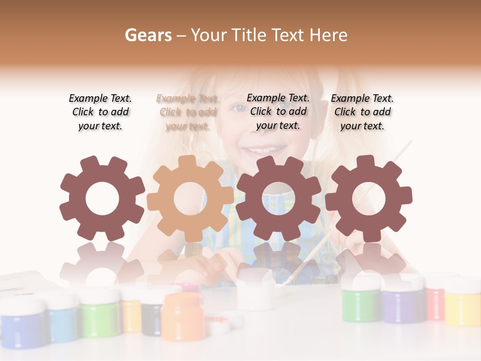 Colour Gelb Malen PowerPoint Template