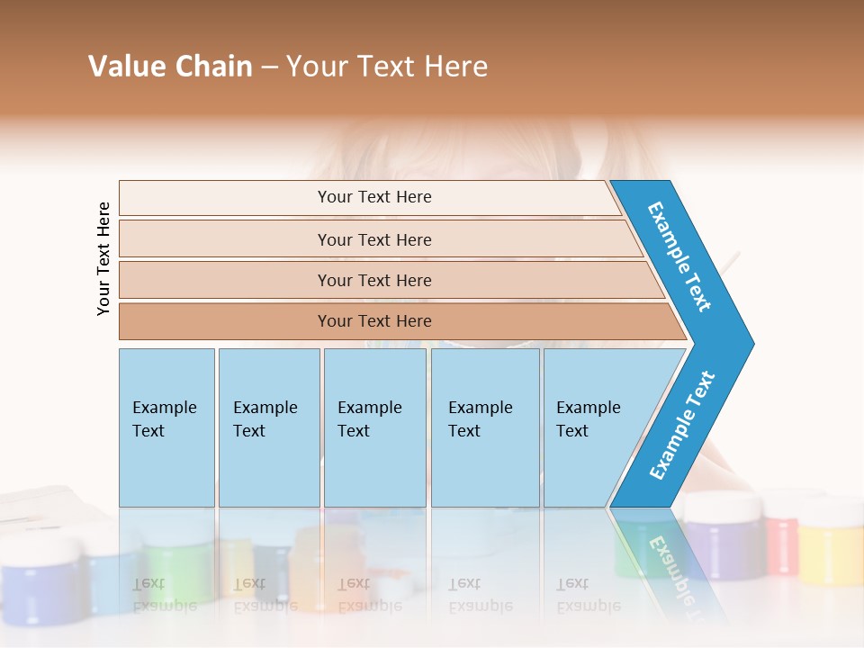 Colour Gelb Malen PowerPoint Template