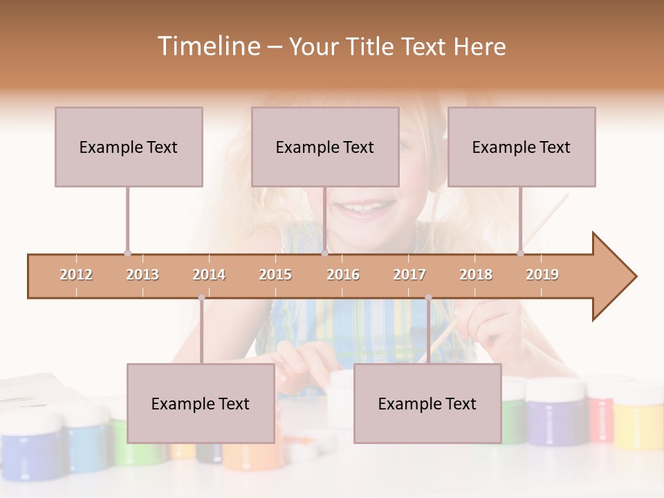 Colour Gelb Malen PowerPoint Template