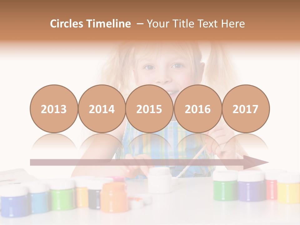 Colour Gelb Malen PowerPoint Template