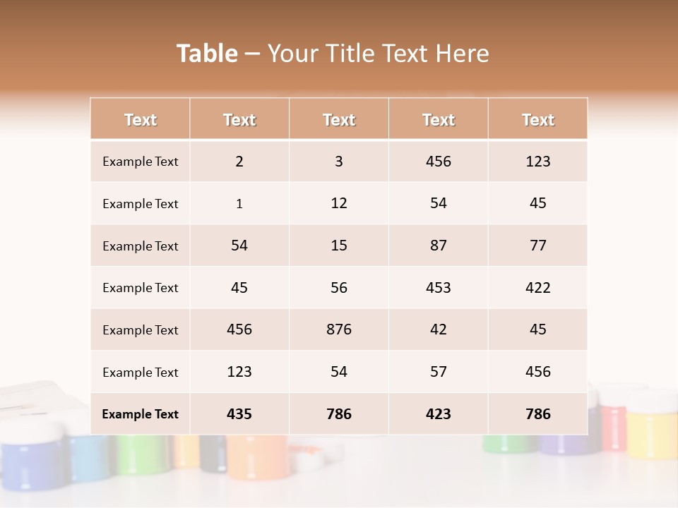 Colour Gelb Malen PowerPoint Template