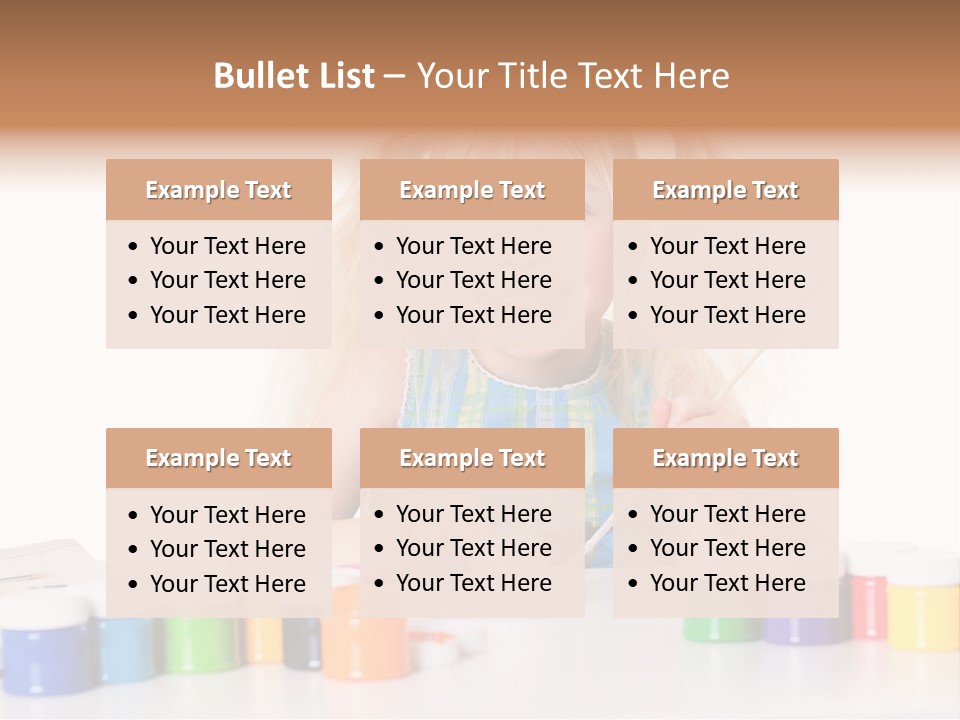 Colour Gelb Malen PowerPoint Template