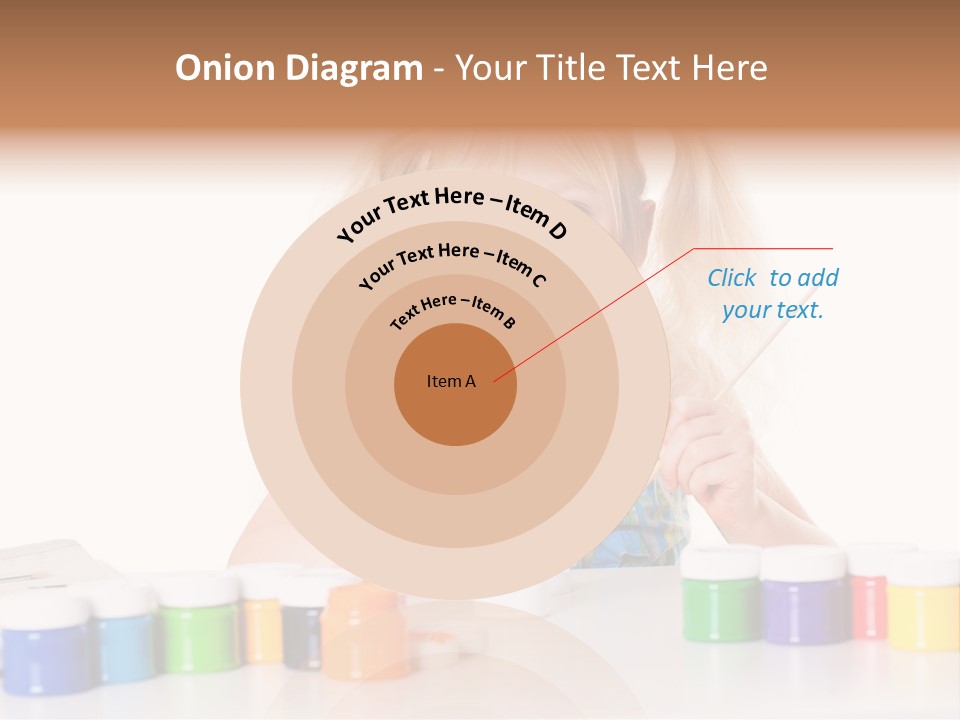 Colour Gelb Malen PowerPoint Template