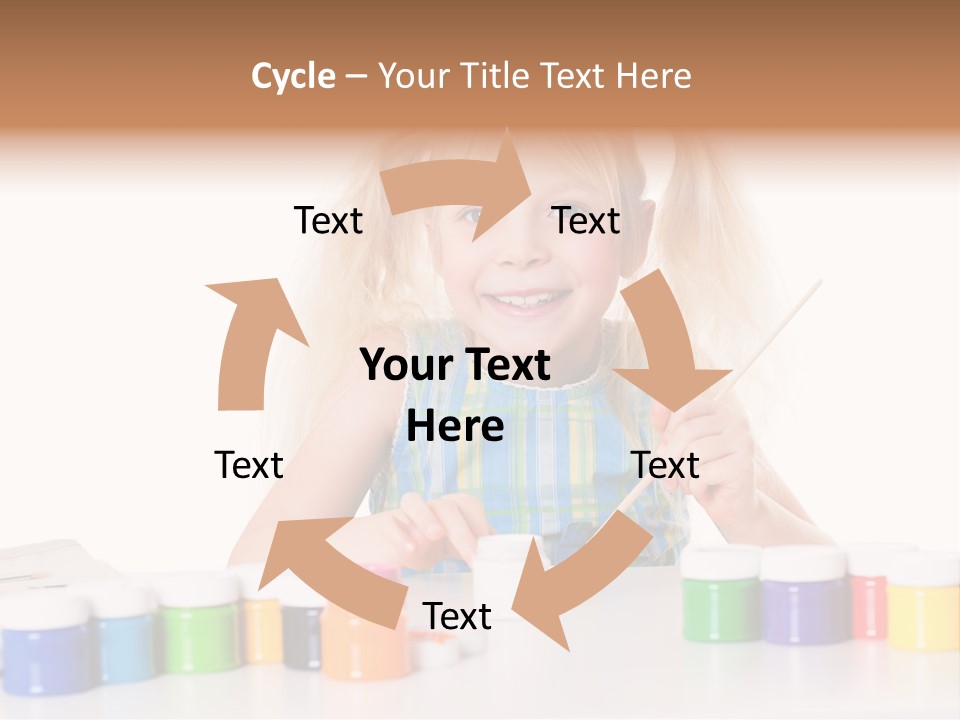 Colour Gelb Malen PowerPoint Template