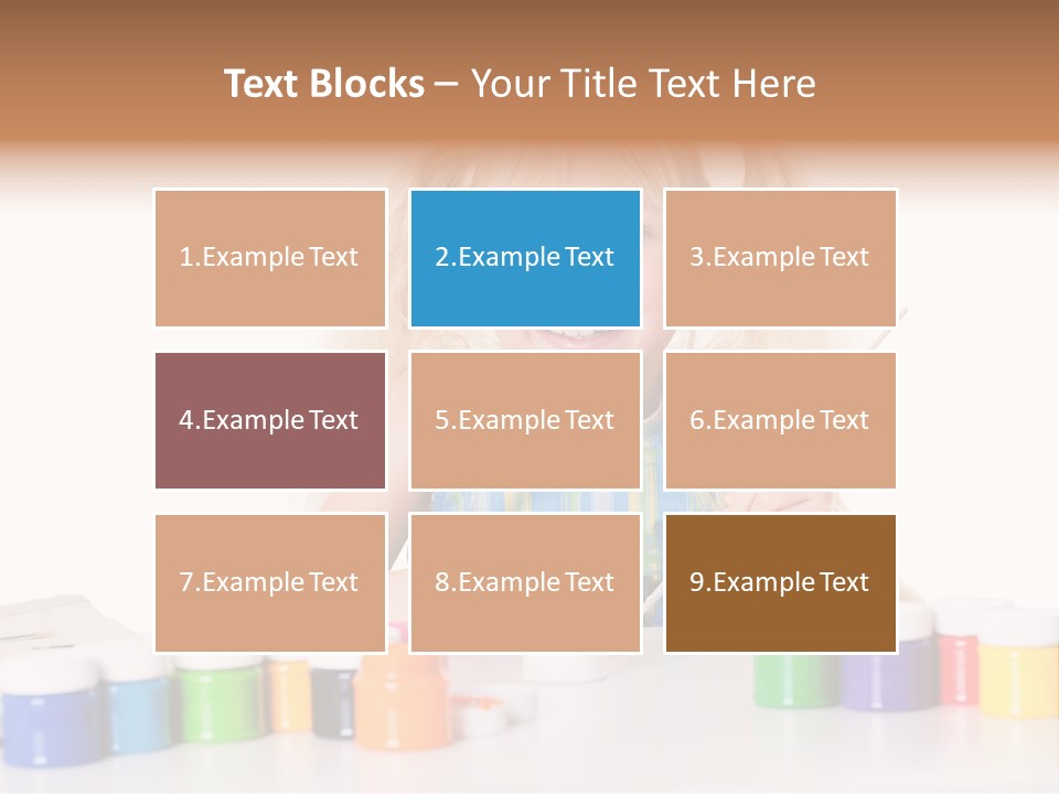 Colour Gelb Malen PowerPoint Template