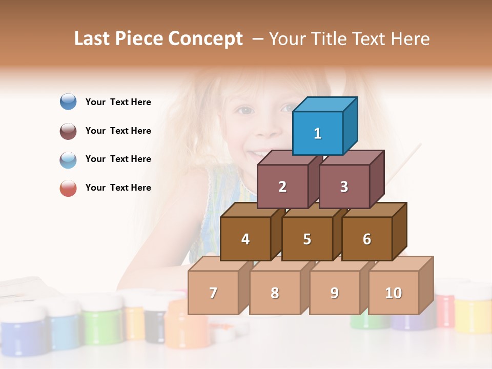Colour Gelb Malen PowerPoint Template