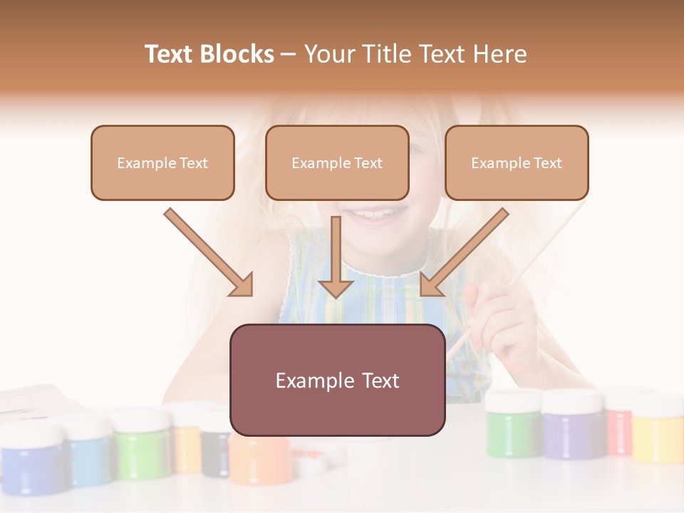 Colour Gelb Malen PowerPoint Template