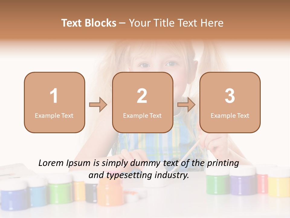 Colour Gelb Malen PowerPoint Template