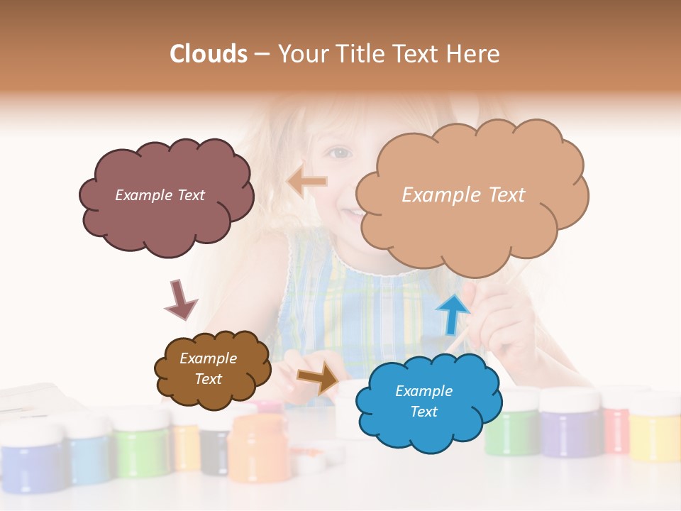 Colour Gelb Malen PowerPoint Template