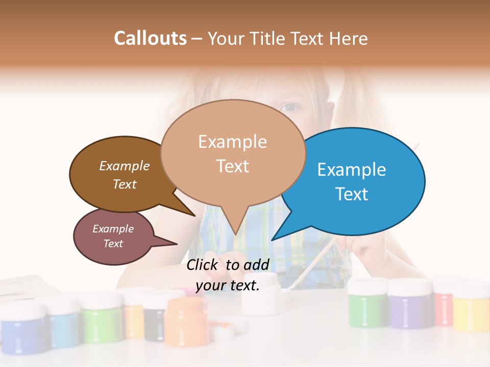 Colour Gelb Malen PowerPoint Template