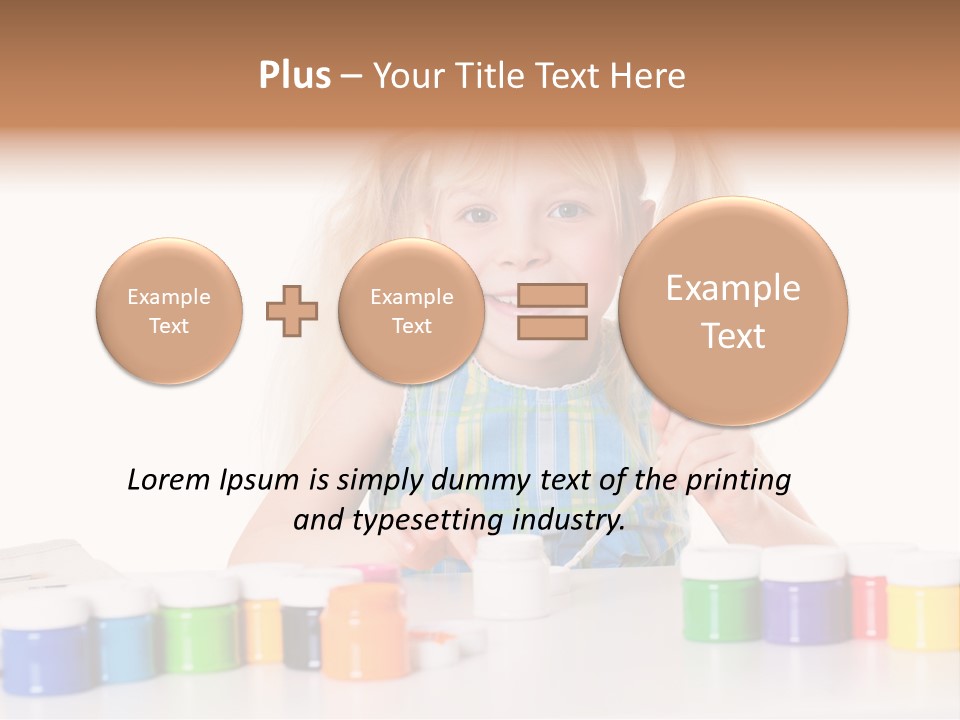 Colour Gelb Malen PowerPoint Template
