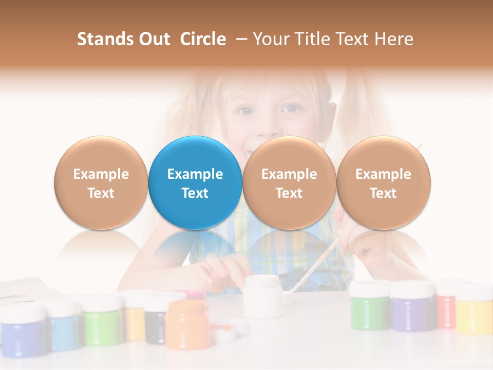 Colour Gelb Malen PowerPoint Template
