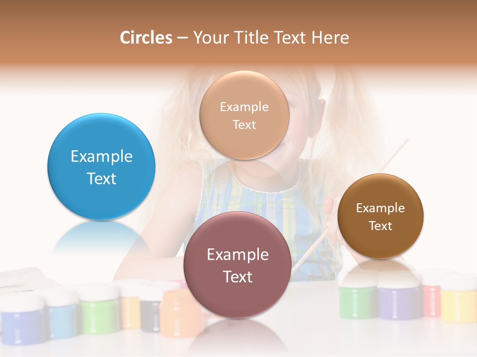 Colour Gelb Malen PowerPoint Template