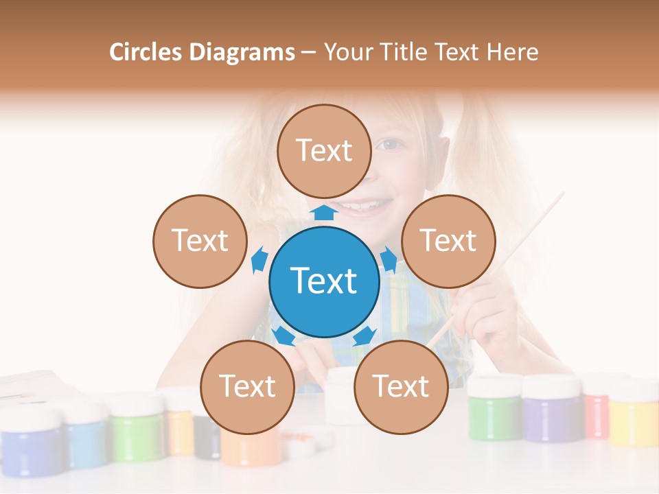 Colour Gelb Malen PowerPoint Template