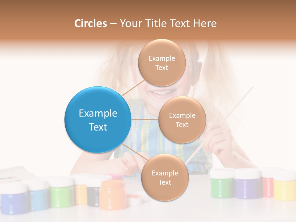 Colour Gelb Malen PowerPoint Template