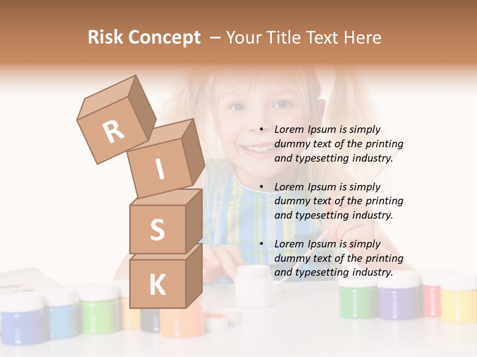 Colour Gelb Malen PowerPoint Template