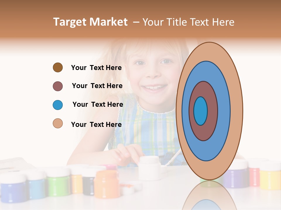 Colour Gelb Malen PowerPoint Template