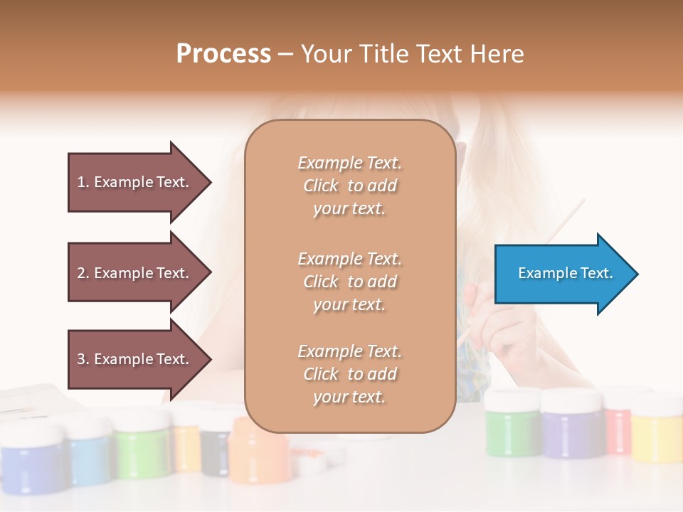 Colour Gelb Malen PowerPoint Template