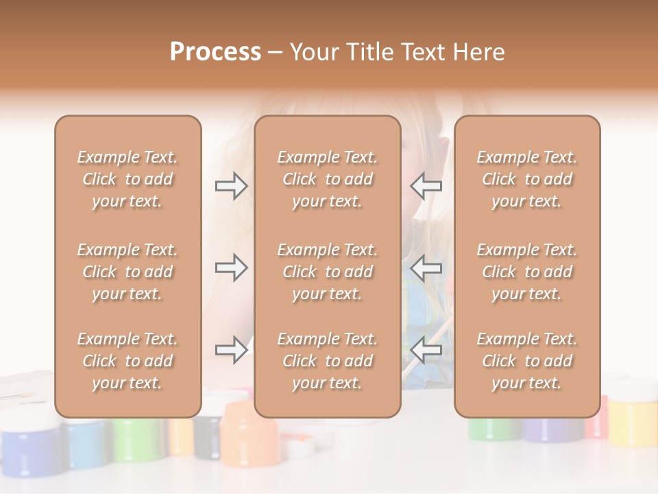 Colour Gelb Malen PowerPoint Template