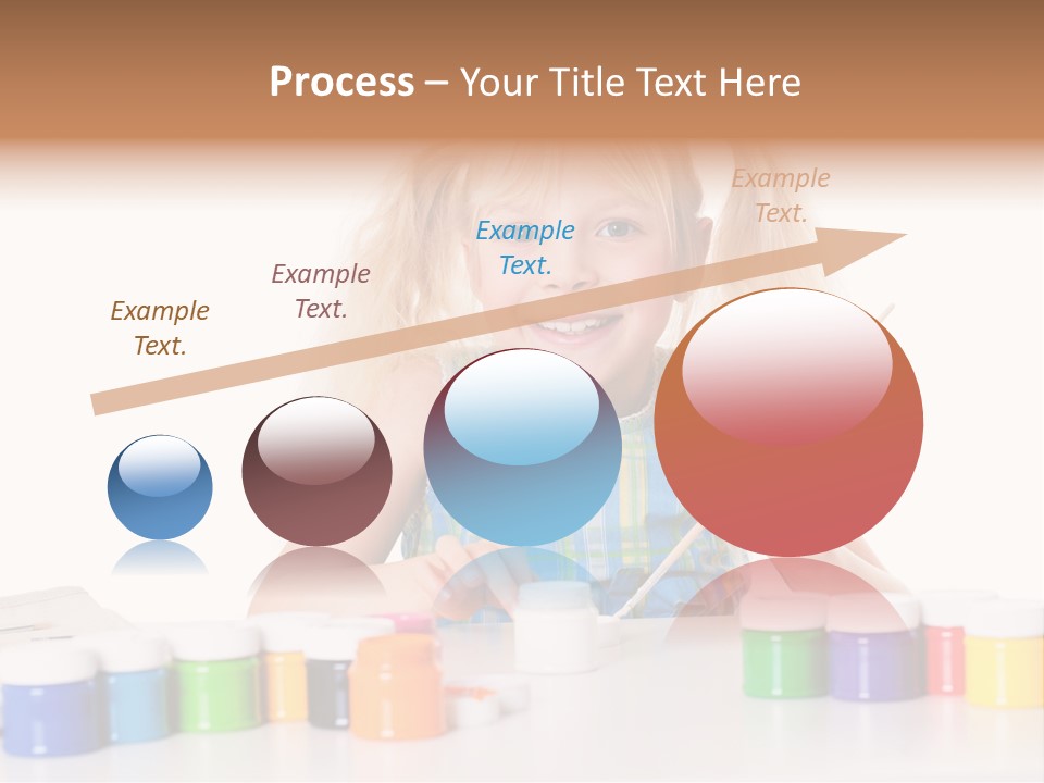 Colour Gelb Malen PowerPoint Template