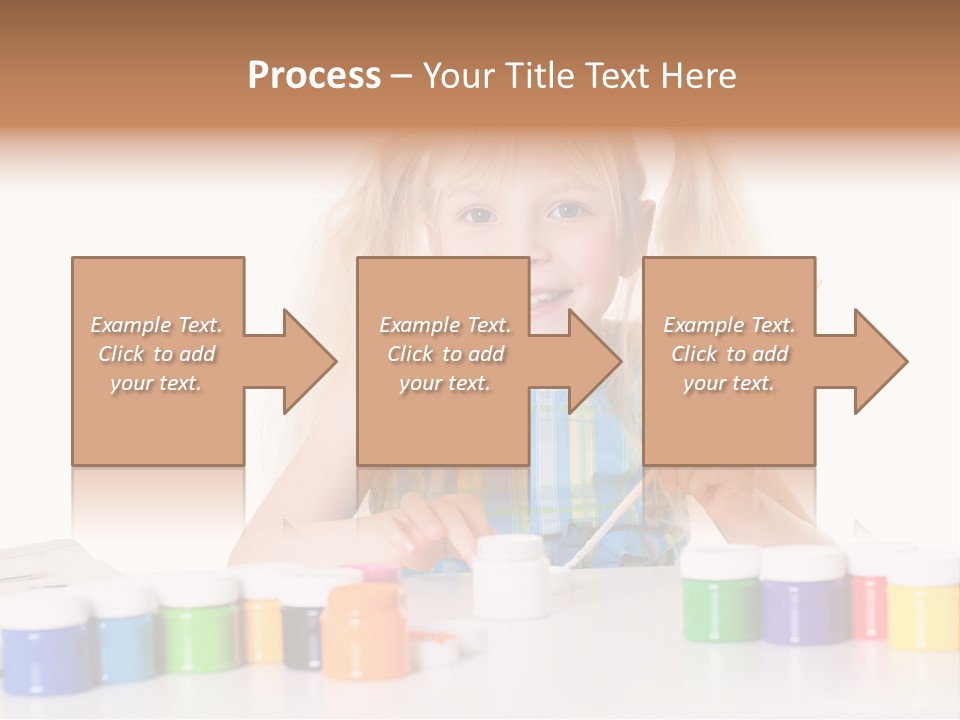 Colour Gelb Malen PowerPoint Template